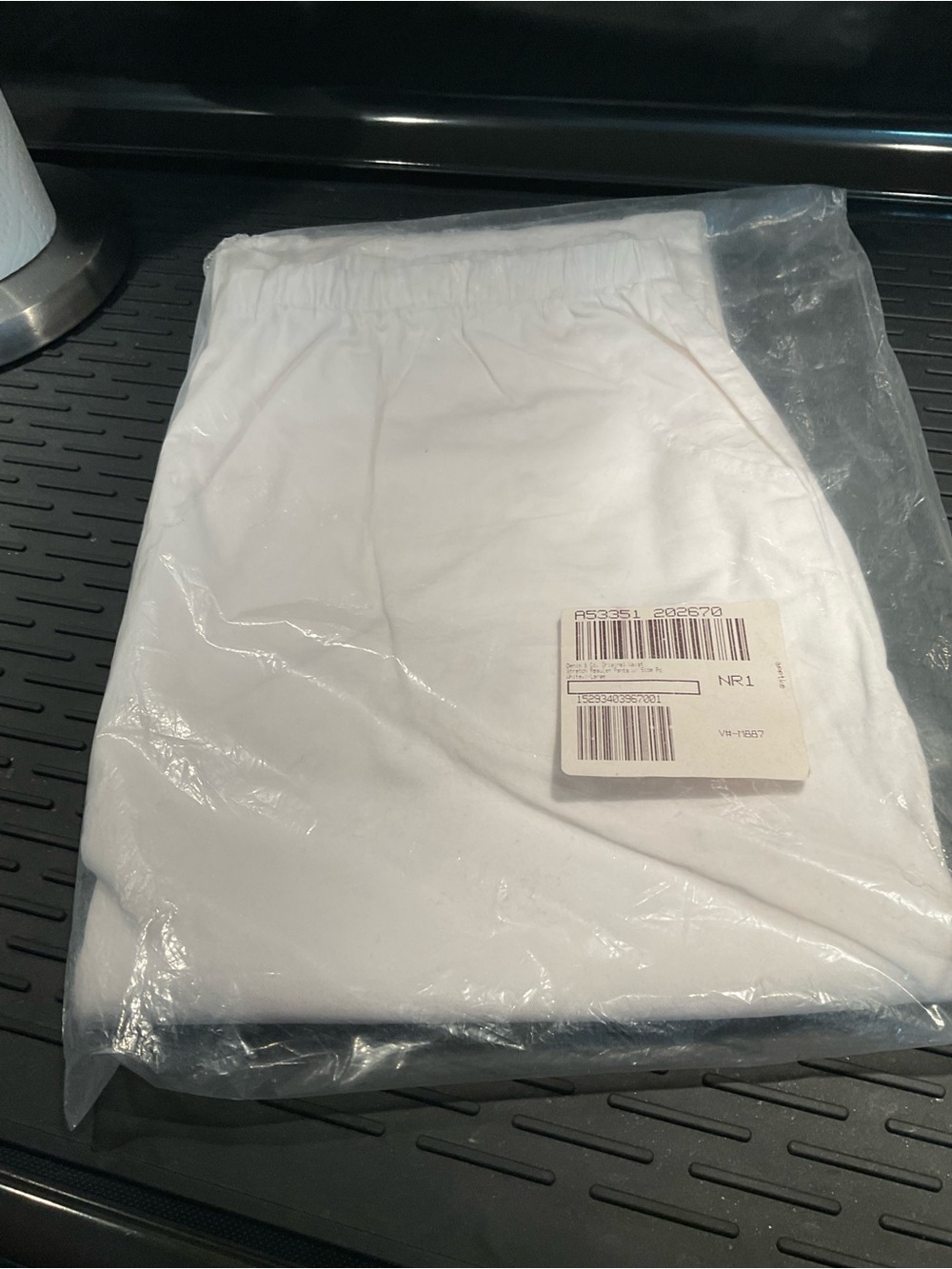 Denim & Co. White XL Original Waste Pants NEW